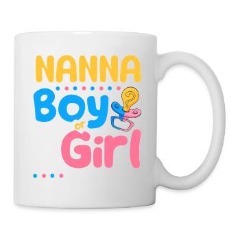 Pink or Blue Nana Loves You Best Grandma Ever - Tasse - Weiß - Rechts