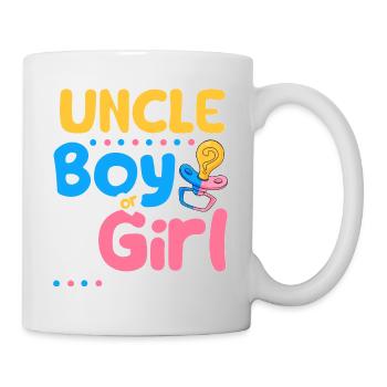 Pink or Blue Uncle Loves You Best Uncle Ever - Tasse - Weiß - Rechts