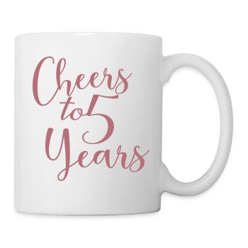 Vive le 5e anniversaire de 5 ans - Mug blanc - blanc - Droite