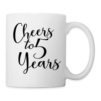 Vive le 5e anniversaire de 5 ans - Mug blanc - blanc - Droite