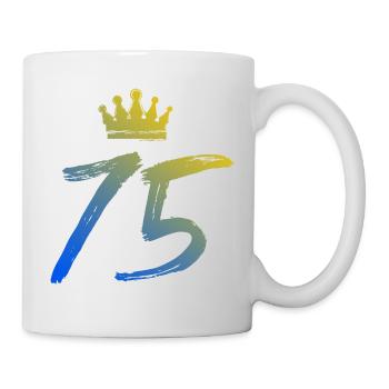 75 Number crown - Mug - white - Right