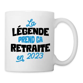 La légende prend sa retraite en 2023 - cadeau - Mug blanc - blanc - Droite
