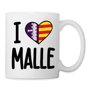 i love malle flagge - Tasse - Weiß - Rechts