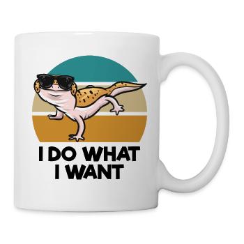 Gecko als Haustier - Tasse - Weiß - Rechts