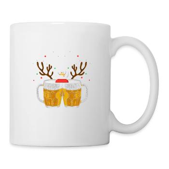 Brew Dolph It's Christmas Cool Beer Lover T-Shirt - Tasse - Weiß - Rechts