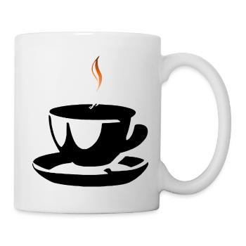 Coffee Tea Cup Japanese Cafe Caffeine New 2 - Mug - white - Right
