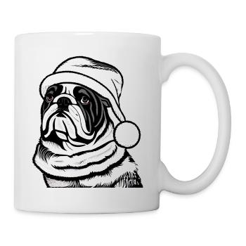 Bulldog Bulldogs Christmas Dog 01 - Mug - white - Right