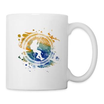 Motif alpiniste pour la joie de grimper. - Mug blanc - blanc - Droite