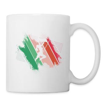 Geschenkidee Kletterin Bergsterigerin Frauenpower - Tasse - Weiß - Rechts