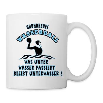 Wasserballer Wasserball Spiel Wasserballspieler - Tasse - Weiß - Rechts