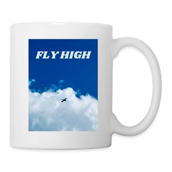 Fly high. Print with realistic photo. - Mug - white - Right