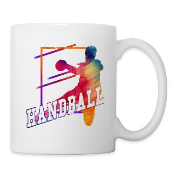 Handball Handball Player Handball Player Vintage Retro - Mug blanc - blanc - Droite