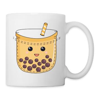 Happy Bubble Tea - Tasse - Weiß - Rechts
