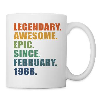 35e anniversaire, février 1988, 35e anniversaire - Mug blanc - blanc - Droite