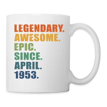 70e anniversaire, avril 1953, 70e anniversaire - Mug blanc - blanc - Droite