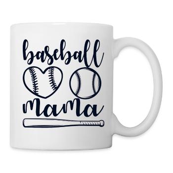Baseball ist das beste Spiel, Baseball Mama - Tasse - Weiß - Rechts