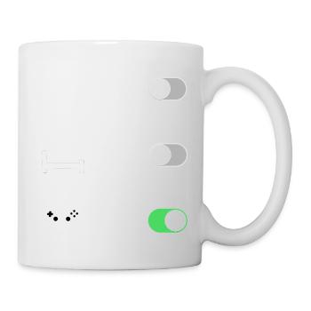 icon work sleep gambling - Mug - white - Right