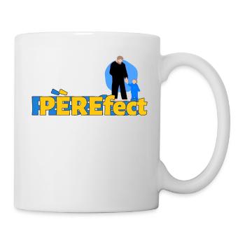 Pèrefect. Père fect. Papa parfait - Mug blanc - blanc - Droite