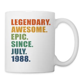 35e anniversaire, juin 1988, 35e anniversaire - Mug blanc - blanc - Droite
