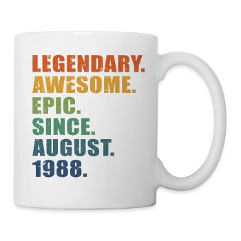 35e anniversaire, août 1988, 35e anniversaire - Mug blanc - blanc - Droite