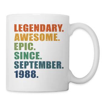 35e anniversaire, septembre 1988, 35e anniversaire - Mug blanc - blanc - Droite