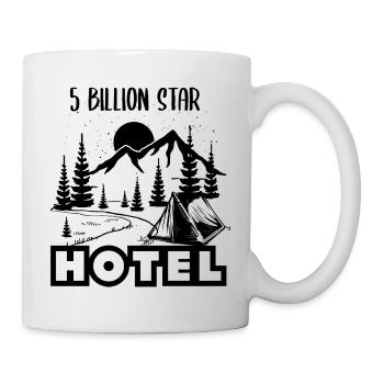 Camping sous les étoiles Camping Caravan Tente - Mug blanc - blanc - Droite