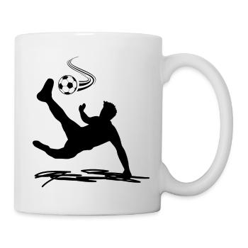 Fußball Football - Mug blanc - blanc - Droite