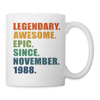 35e anniversaire, novembre 1988, 35e anniversaire - Mug blanc - blanc - Droite