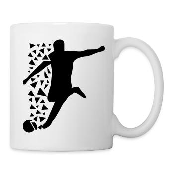 Fußball Football - Mug blanc - blanc - Droite