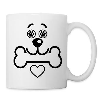 Hund Dog - Tasse - Weiß - Rechts