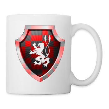 Schild Logo eSports Emblem Schwert Wappen Symbol Löwe - Tasse - Weiß - Rechts