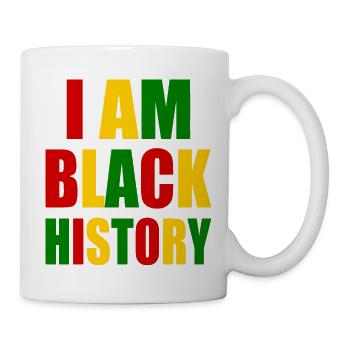 I am black history - Mug blanc - blanc - Droite