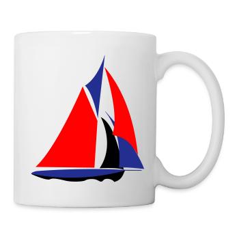 French sailboat - Mug - white - Right