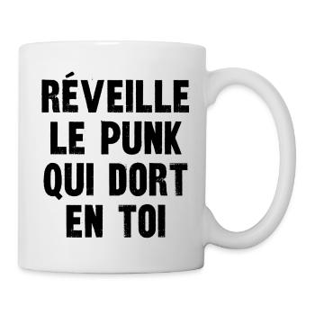 réveille le punk qui dort en toi - Mug blanc - blanc - Droite