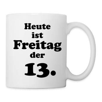 Freitag der 13. - Tasse - Weiß - Rechts