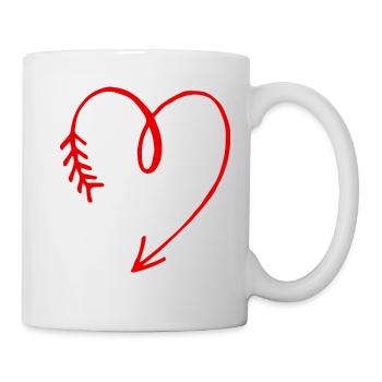 bébé cœur - Mug blanc - blanc - Droite