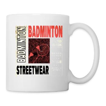 Badminton Badminton Sport Player Vintage Rétro - Mug blanc - blanc - Droite