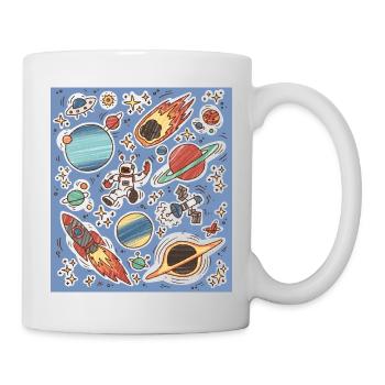 Weltall Astronaut Universum Geschenkidee - Tasse - Weiß - Rechts