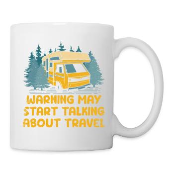 Funny Travel Quotes Road Trip Traveling - Mug - white - Right
