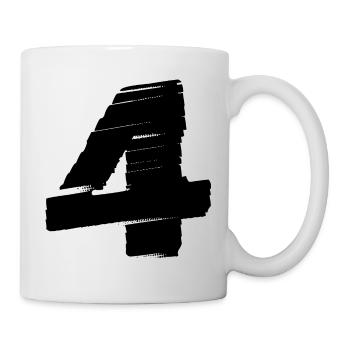 Maillot 4 numéros - Mug blanc - blanc - Droite