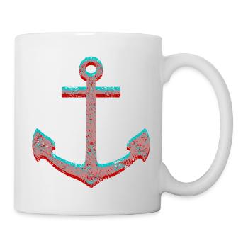 Anker Hologramm - Tasse - Weiß - Rechts