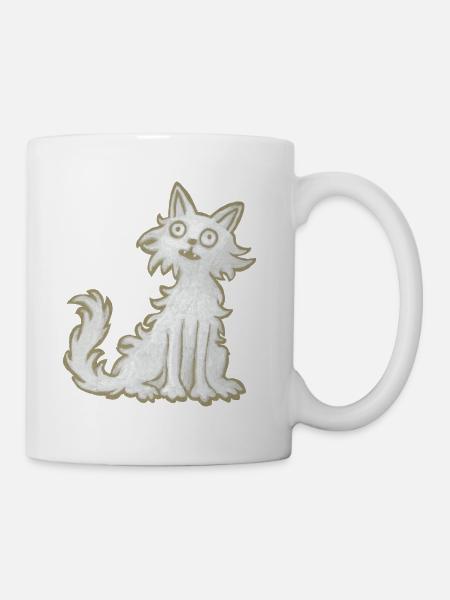 Katze - Tasse - Weiß
