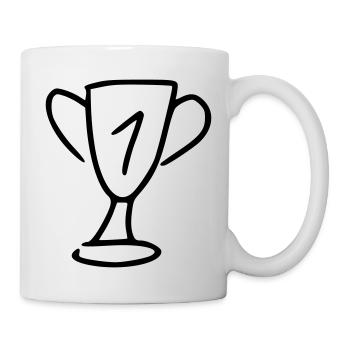 Coupe Dessin Gagner Croquis Noir - Mug blanc - blanc - Droite