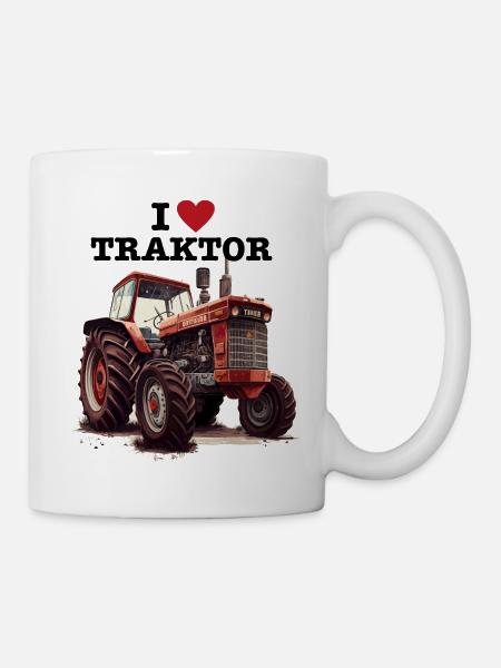 J’ADORE TRACTOR - Mug blanc - blanc