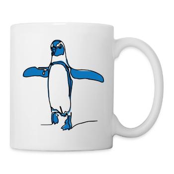 Pingoulin bleu - Mug blanc - blanc - Droite