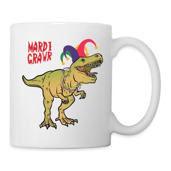 MARDI GRAWR DINOSAURIER - Tasse - Weiß - Rechts