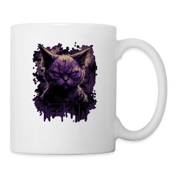 Chat siamois effrayant - Mug blanc - blanc - Droite