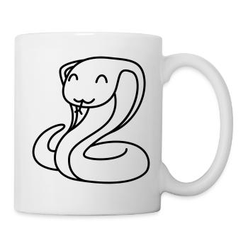 Snake Cobra Comic Animal - Mug - white - Right