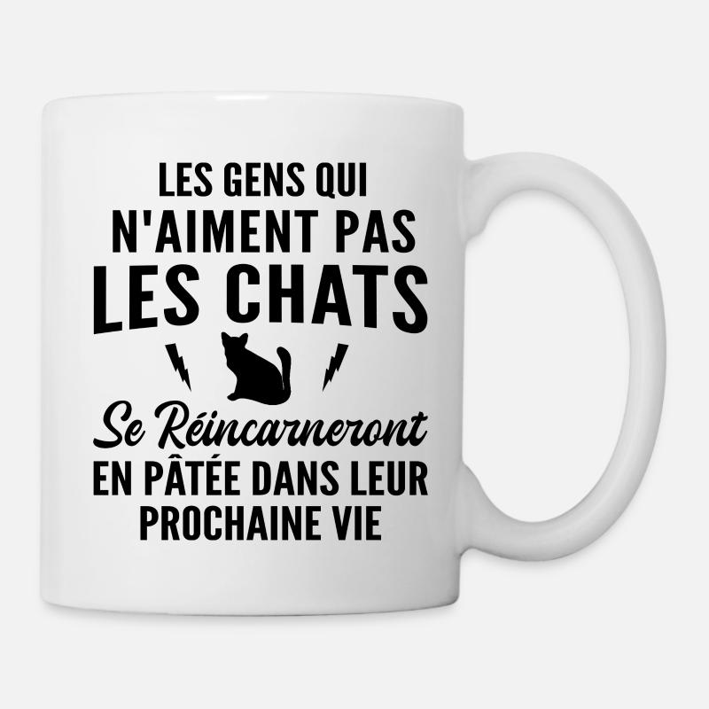 cadeau humour chat - Mug blanc - blanc
