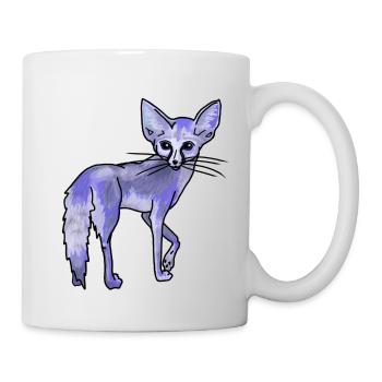 Magical Desert Fox, Blue - Mug - white - Right